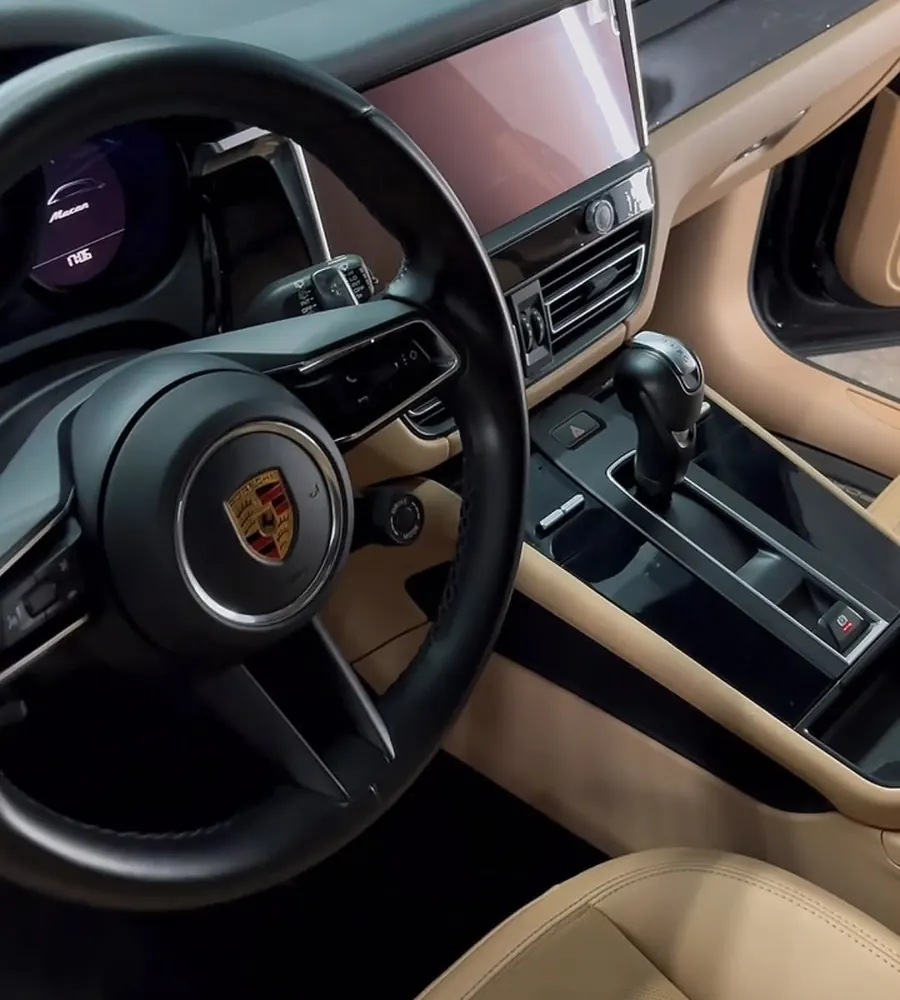 Interior de Porsche Macan com PPF interno